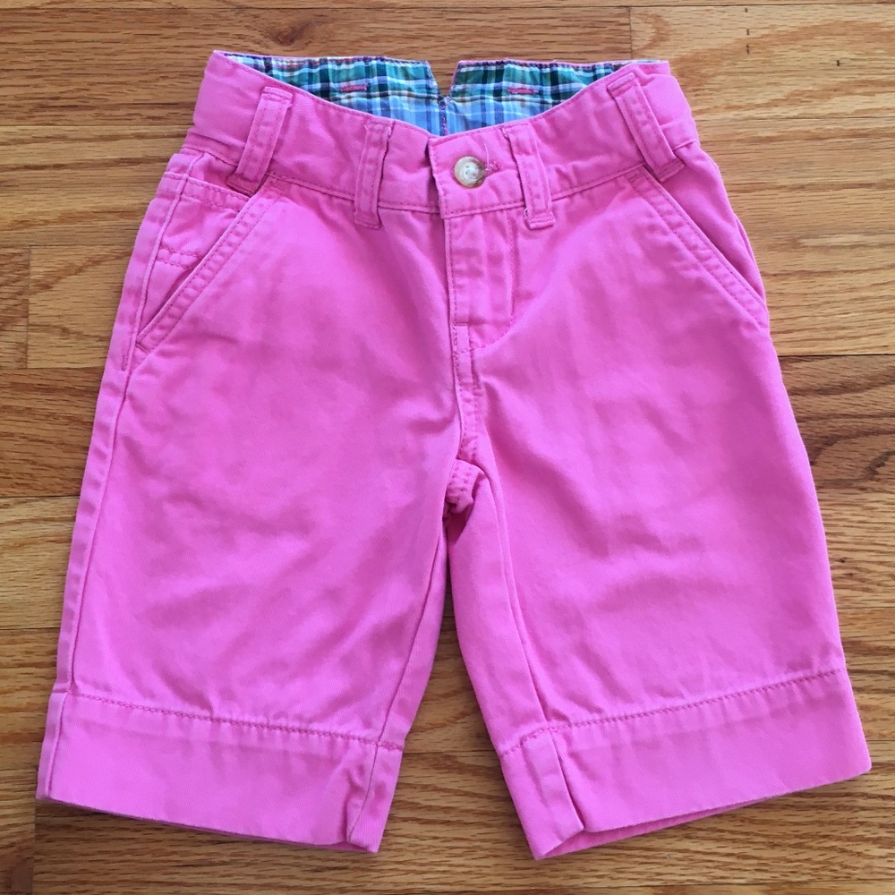 Pink Polo Ralph Lauren Adjustable Shorts, 3T